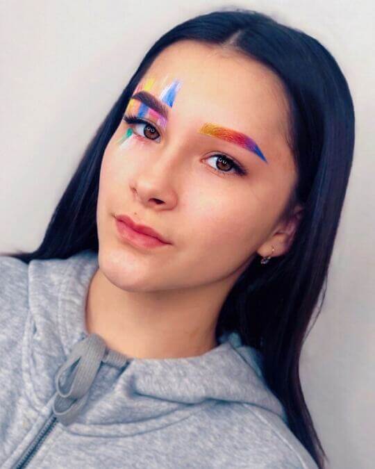 Радужные брови