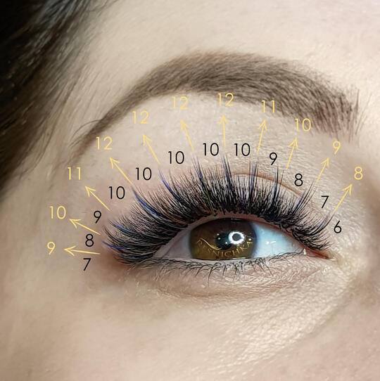 Наращивание "лучики"