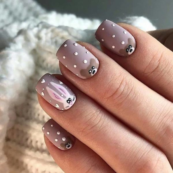 Милый маникюр с животными