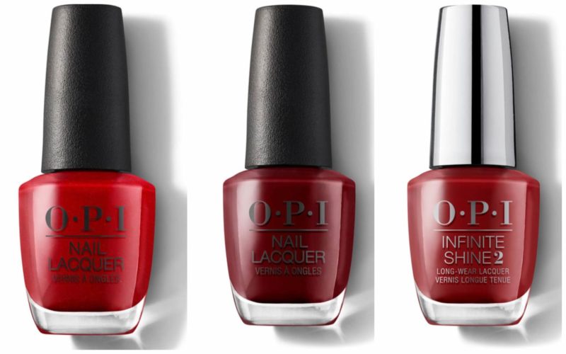 Красные оттенки OPI