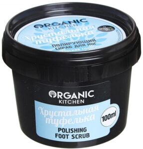 Organic Shop Полирующий скраб для ног «Хрустальная туфелька»
