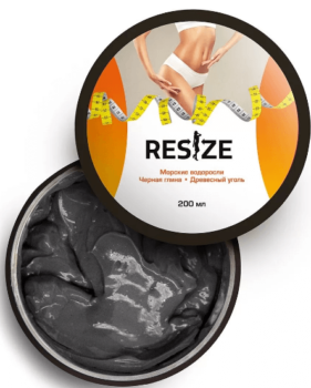 Resize, Маска с глиной, черным углем и водорослями