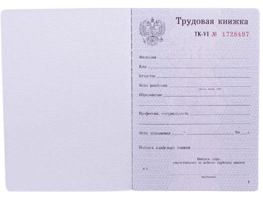 Правила заполнения трудовой книжки